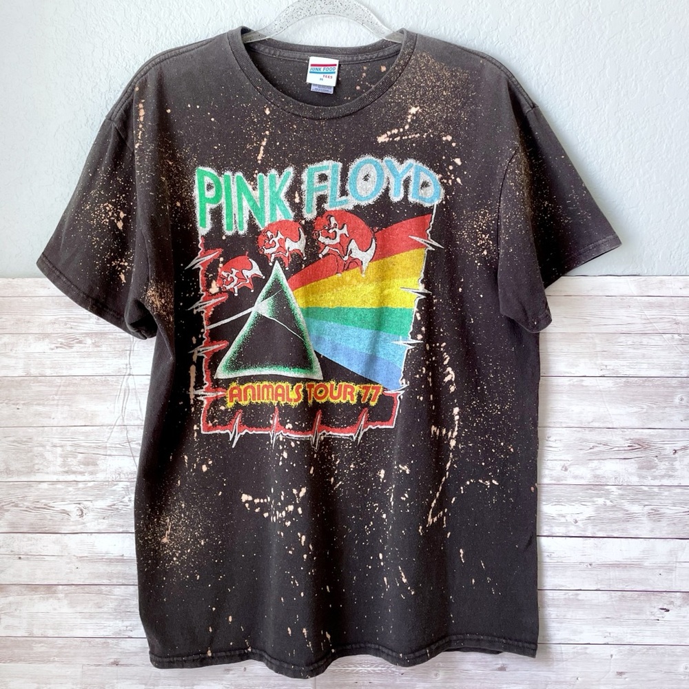 Junk Food | Pink Floyd Reworked Distressed Animals Tour '77 Graphic T